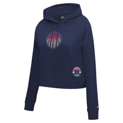 Washington Wizards Pro Standard Women's Jewels Cropped Pullover Hoodie On Sale
