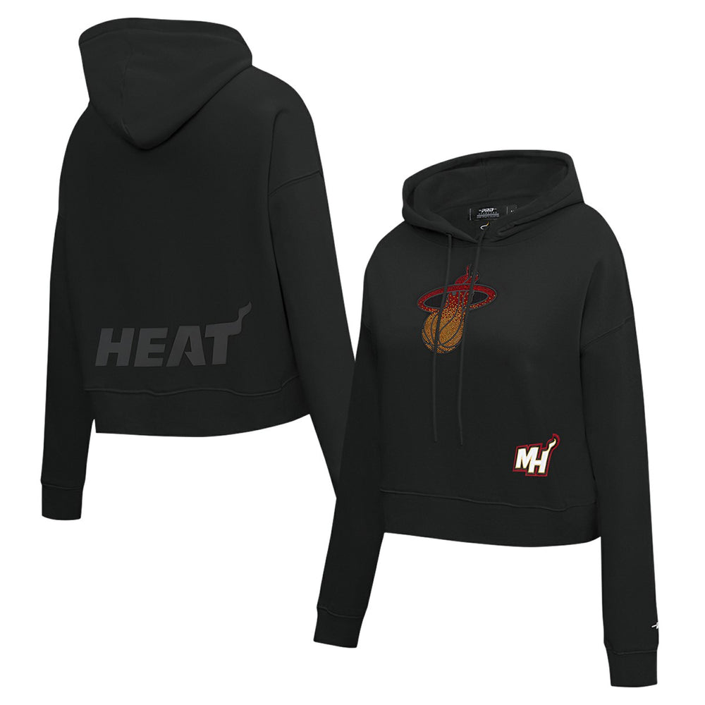 Miami Heat Pro Standard Women's Jewels Cropped Pullover Hoodie Online