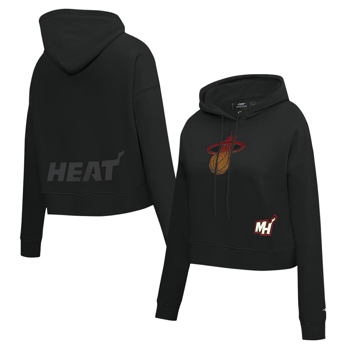 Miami Heat Pro Standard Women's Jewels Cropped Pullover Hoodie Online