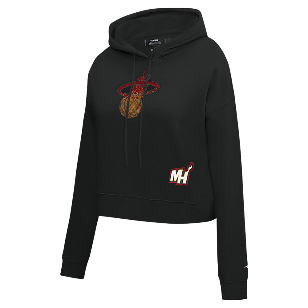 Miami Heat Pro Standard Women's Jewels Cropped Pullover Hoodie Online