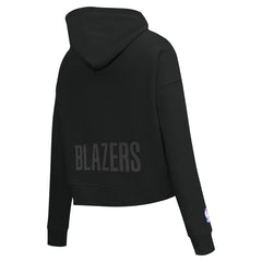 Portland Trail Blazers Pro Standard Women's Jewels Cropped Pullover Hoodie New