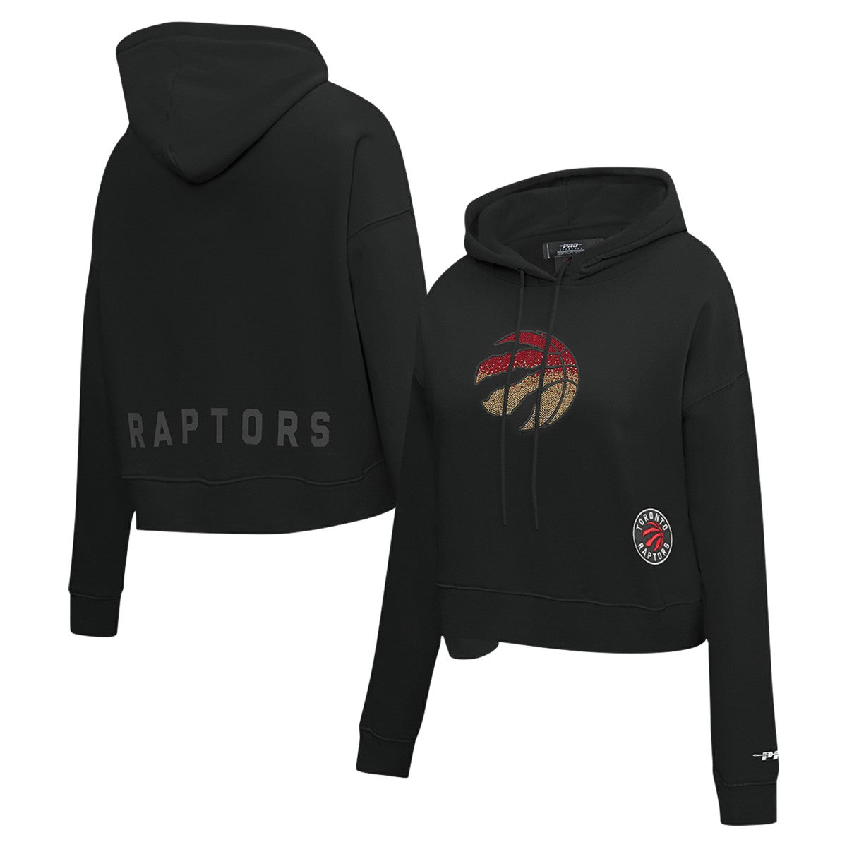 Toronto Raptors Pro Standard Women's Jewels Cropped Pullover Hoodie Online