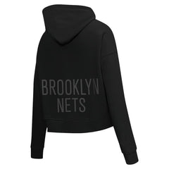 Brooklyn Nets Pro Standard Women's Jewels Cropped Pullover Hoodie Discount