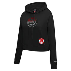 Atlanta Hawks Pro Standard Women's Jewels Cropped Pullover Hoodie On Sale