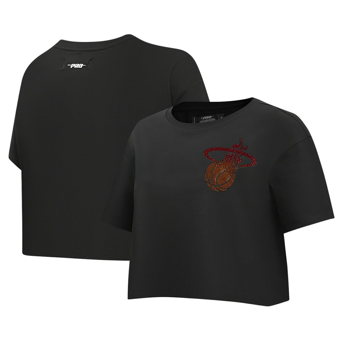 Miami Heat Pro Standard Women's Jewels Boxy Cropped T-Shirt Online