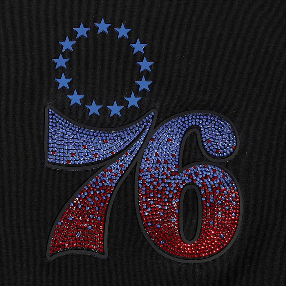 Philadelphia 76ers Pro Standard Women's Jewels Boxy Cropped T-Shirt Online