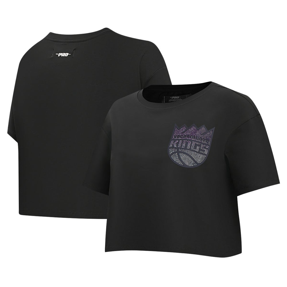 Sacramento Kings Pro Standard Women's Jewels Boxy Cropped T-Shirt New
