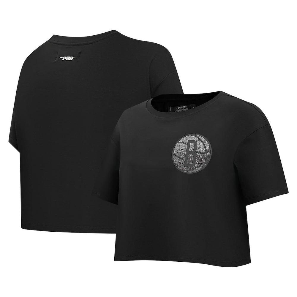 Brooklyn Nets Pro Standard Women's Jewels Boxy Cropped T-Shirt Online
