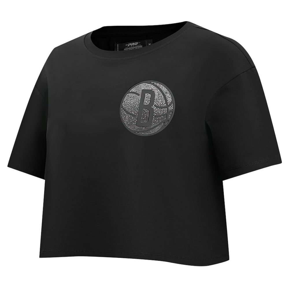Brooklyn Nets Pro Standard Women's Jewels Boxy Cropped T-Shirt Online