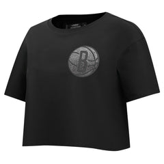 Brooklyn Nets Pro Standard Women's Jewels Boxy Cropped T-Shirt Online