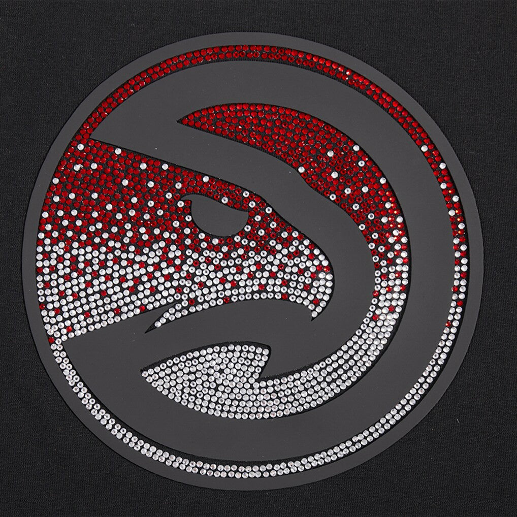 Atlanta Hawks Pro Standard Women's Jewels Boxy Cropped T-Shirt New