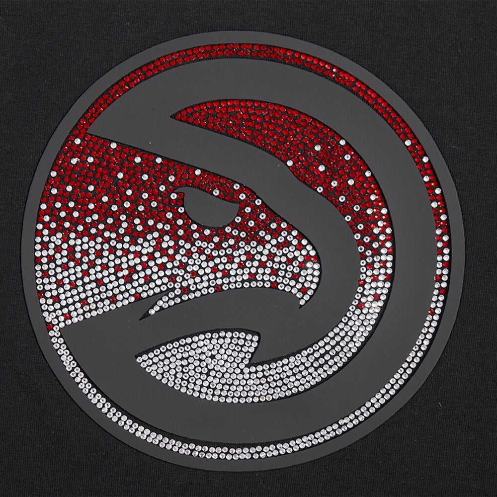 Atlanta Hawks Pro Standard Women's Jewels Boxy Cropped T-Shirt New