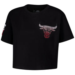 Chicago Bulls Pro Standard Women's Jewels Boxy Cropped T-Shirt sale On Sale