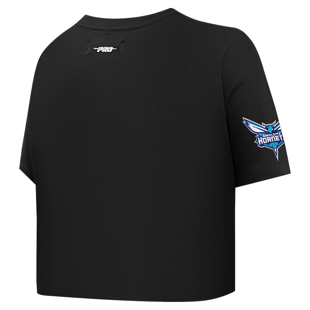 Charlotte Hornets Pro Standard Women's Jewels Boxy Cropped T-Shirt On Sale