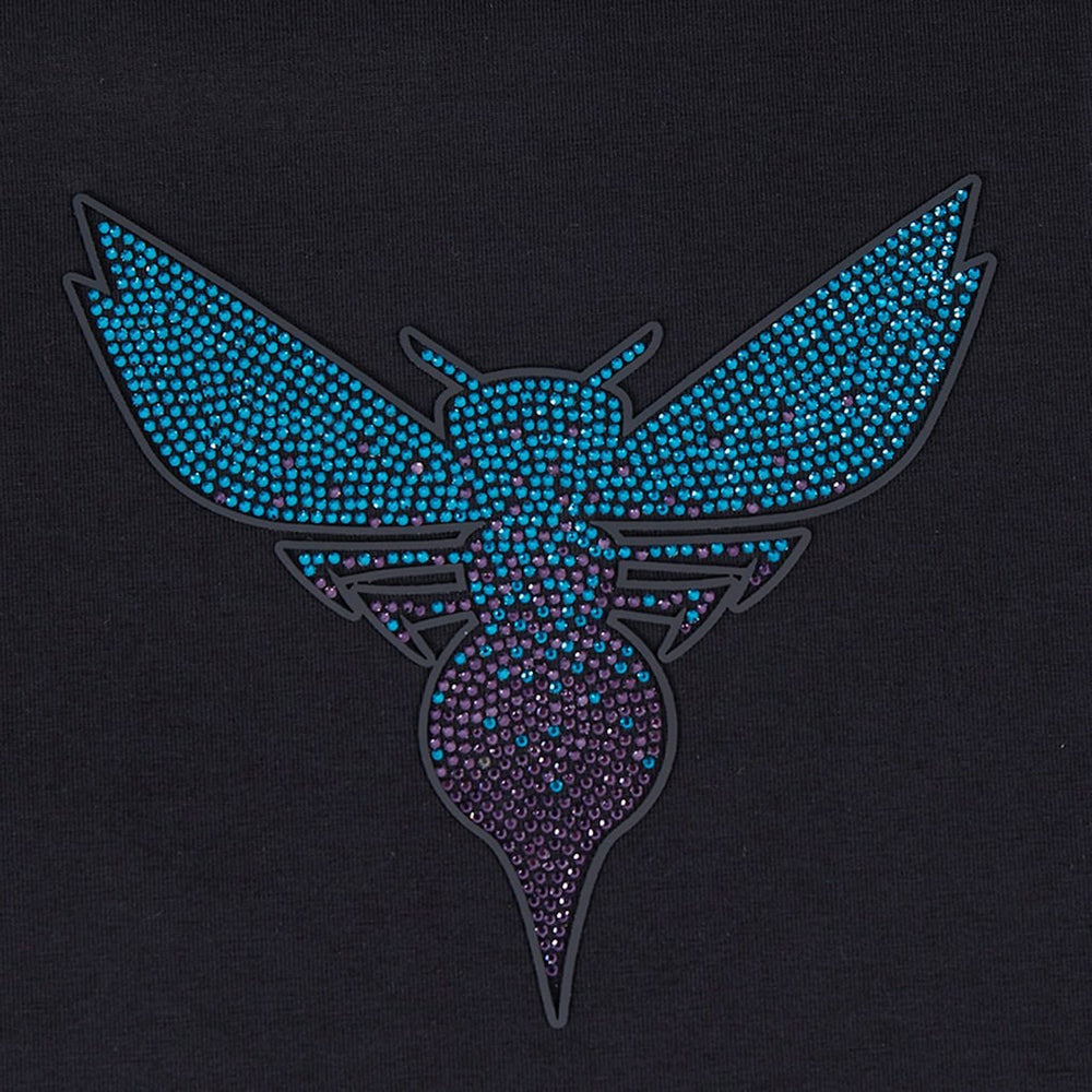 Charlotte Hornets Pro Standard Women's Jewels Boxy Cropped T-Shirt On Sale