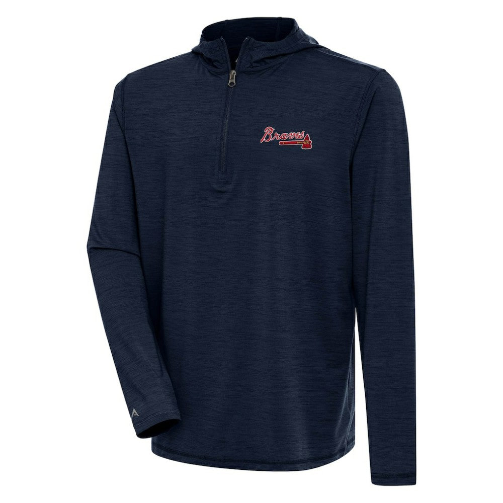 Atlanta Braves Antigua Tidy Quarter-Zip Hoodie | MLB On Sale