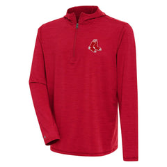 Boston Red Sox Antigua Tidy Quarter-Zip Hoodie | MLB Outlet