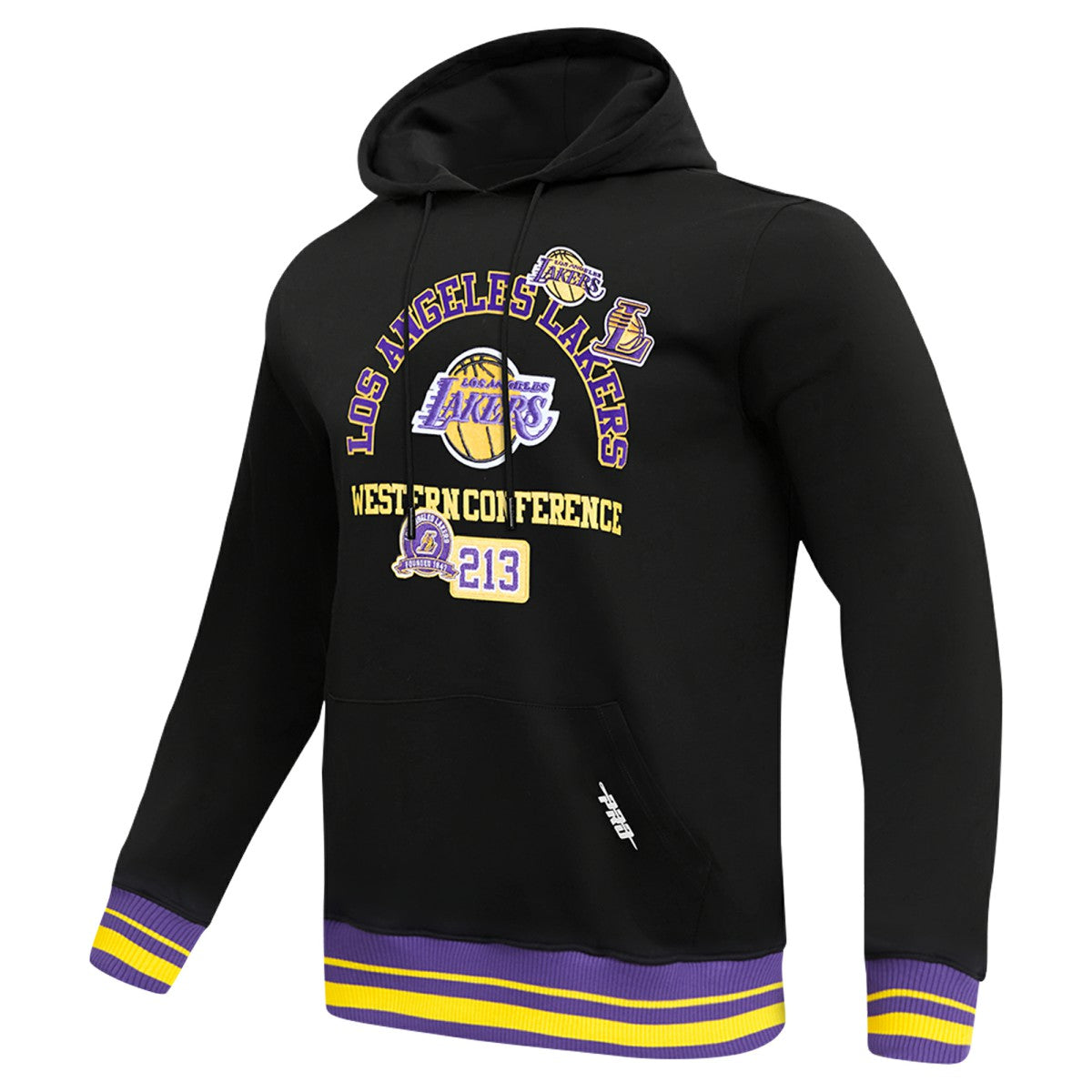 Los Angeles Lakers Pro Standard Area Code Pullover Hoodie New