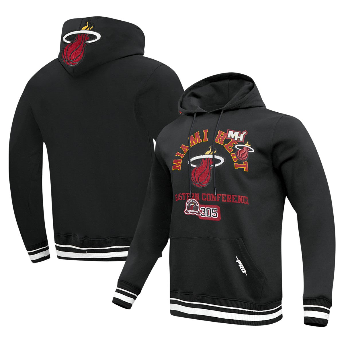 Miami Heat Pro Standard Area Code Pullover Hoodie New