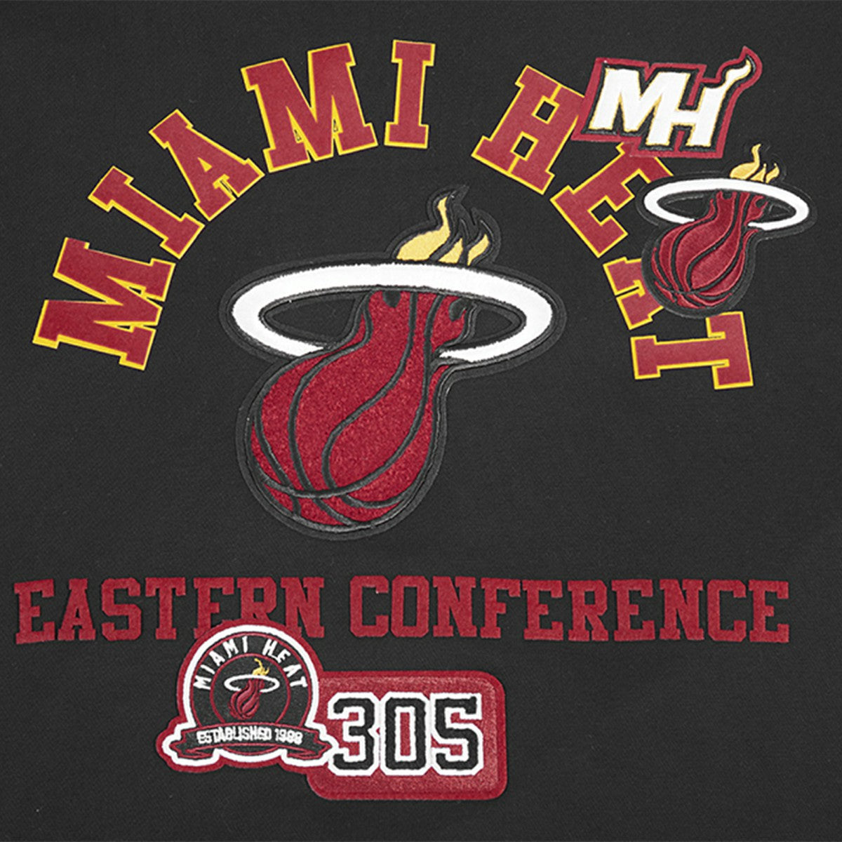 Miami Heat Pro Standard Area Code Pullover Hoodie New