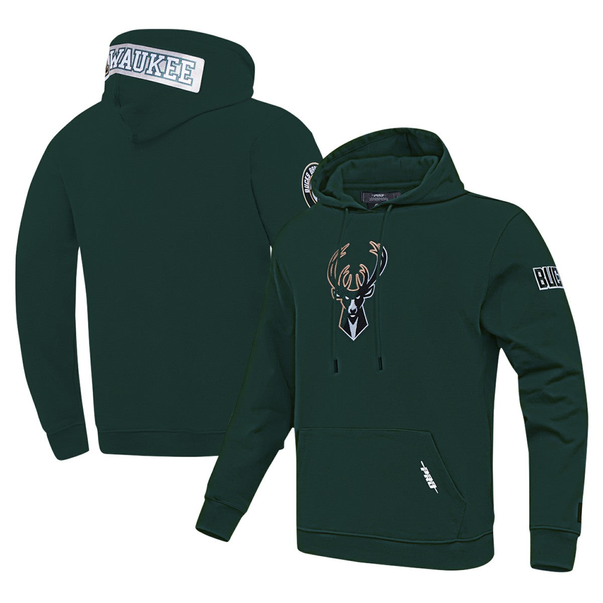 Milwaukee Bucks Pro Standard Split Logo Pullover Hoodie Discount