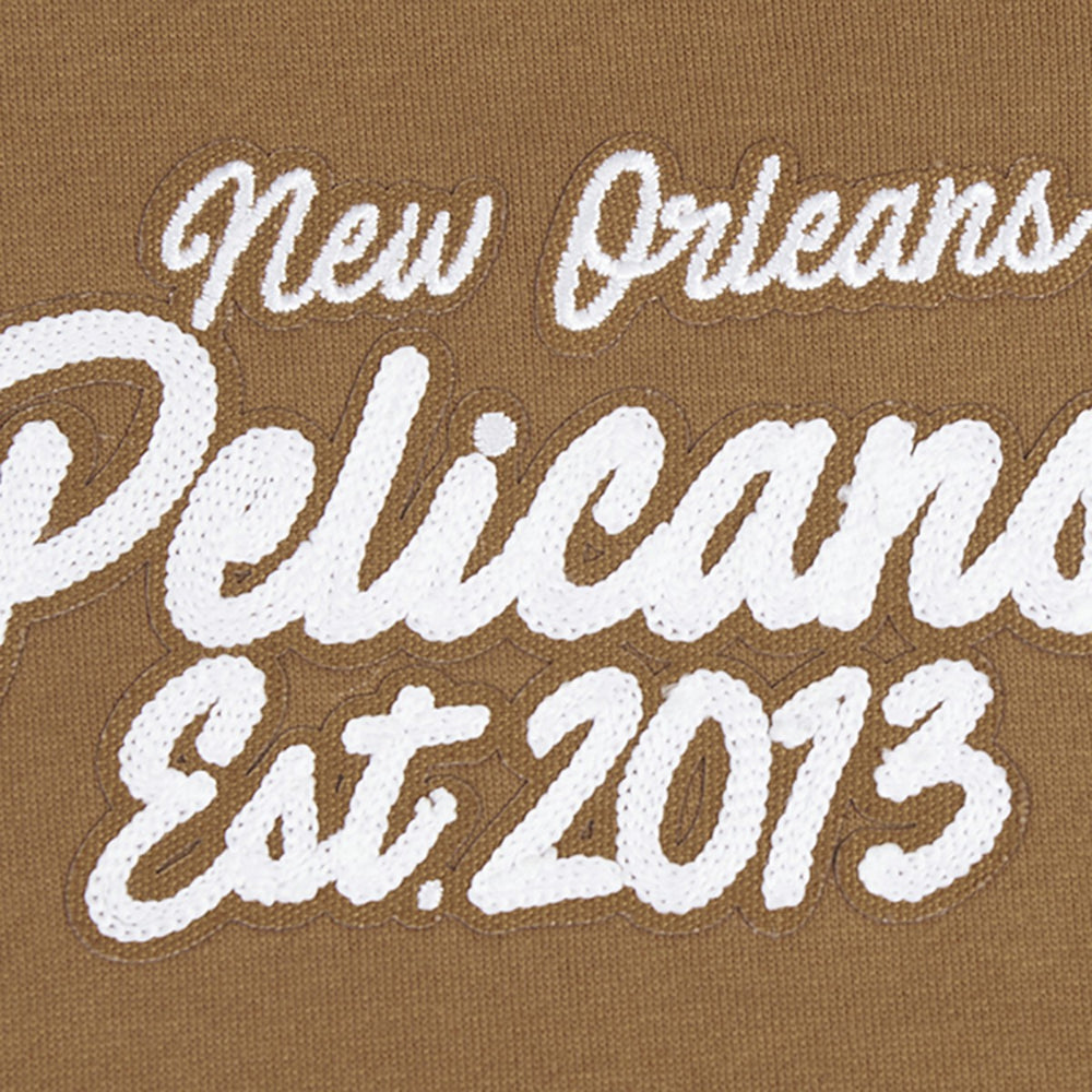 New Orleans Pelicans Pro Standard Paint the City Drop Shoulder Pullover Hoodie On Sale