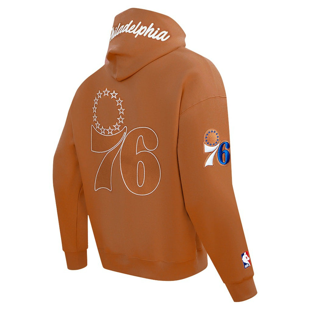 Philadelphia 76ers Pro Standard Paint the City Drop Shoulder Pullover Hoodie For Sale