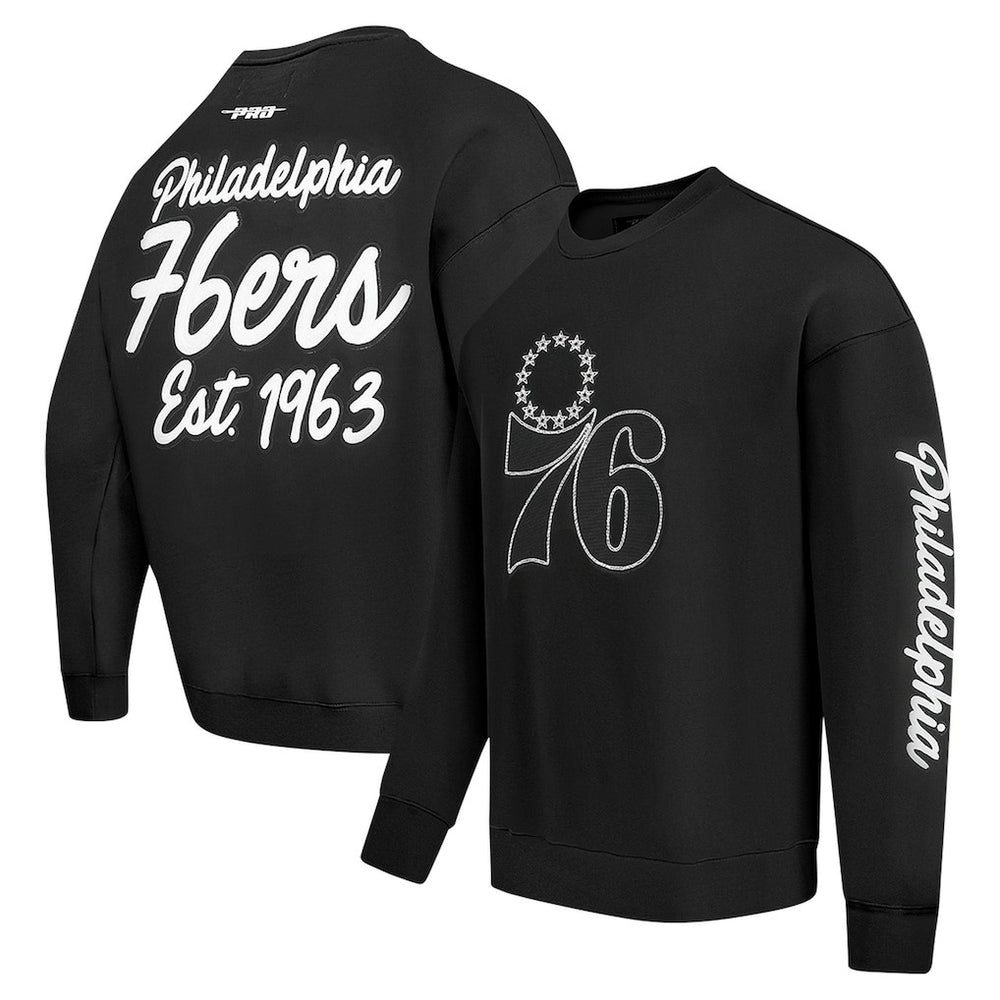 Philadelphia 76ers Pro Standard Paint the City Drop Shoulder Sweatshirt Online