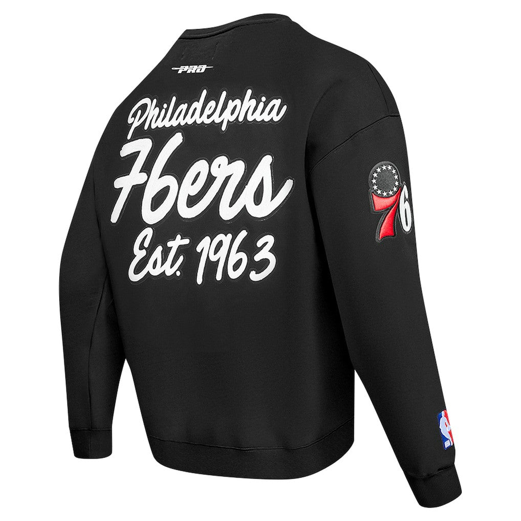 Philadelphia 76ers Pro Standard Paint the City Drop Shoulder Sweatshirt Online