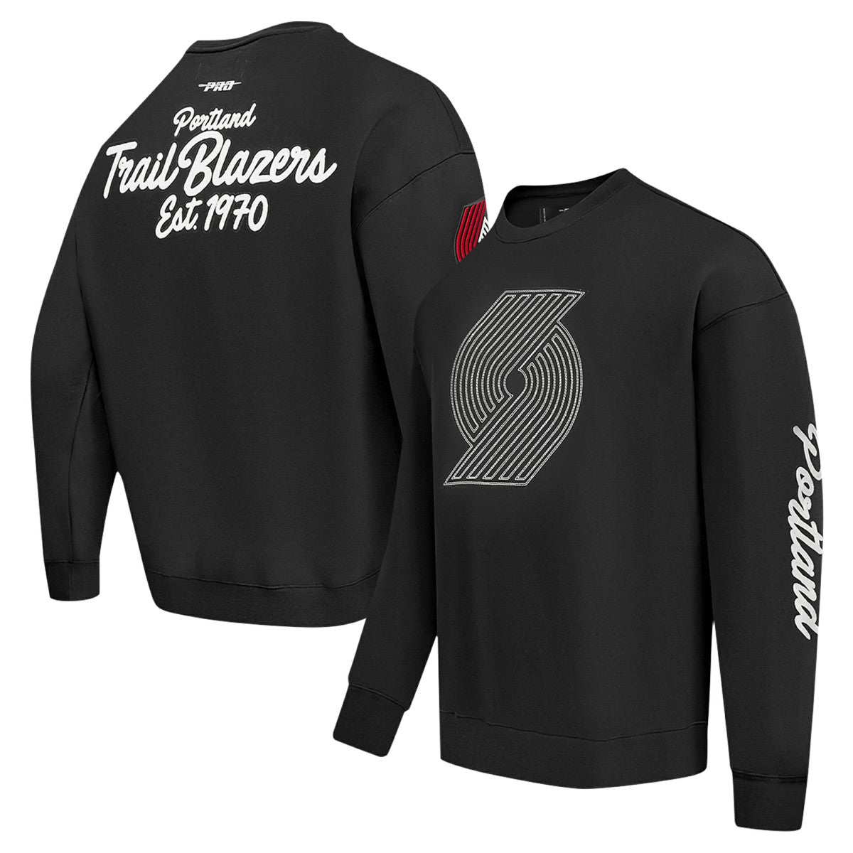 Portland Trail Blazers Pro Standard Paint the City Pullover Sweatshirt Discount