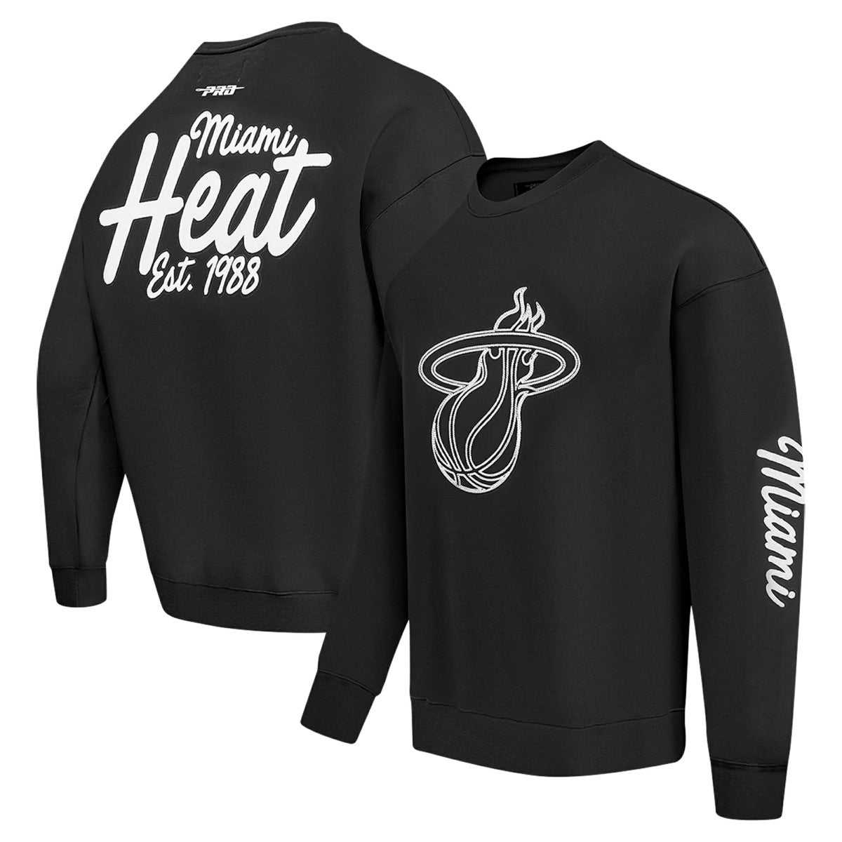 Miami Heat Pro Standard Paint the City Drop Shoulder Sweatshirt Discount