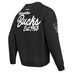 Milwaukee Bucks Pro Standard Paint the City Drop Shoulder Sweatshirt For Sale