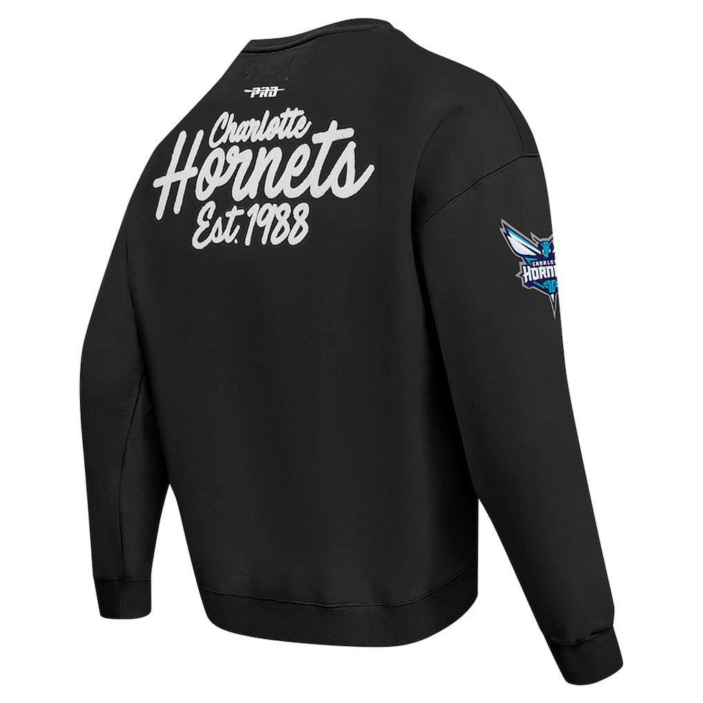 Charlotte Hornets Pro Standard Paint the City Drop Shoulder Sweatshirt On Sale