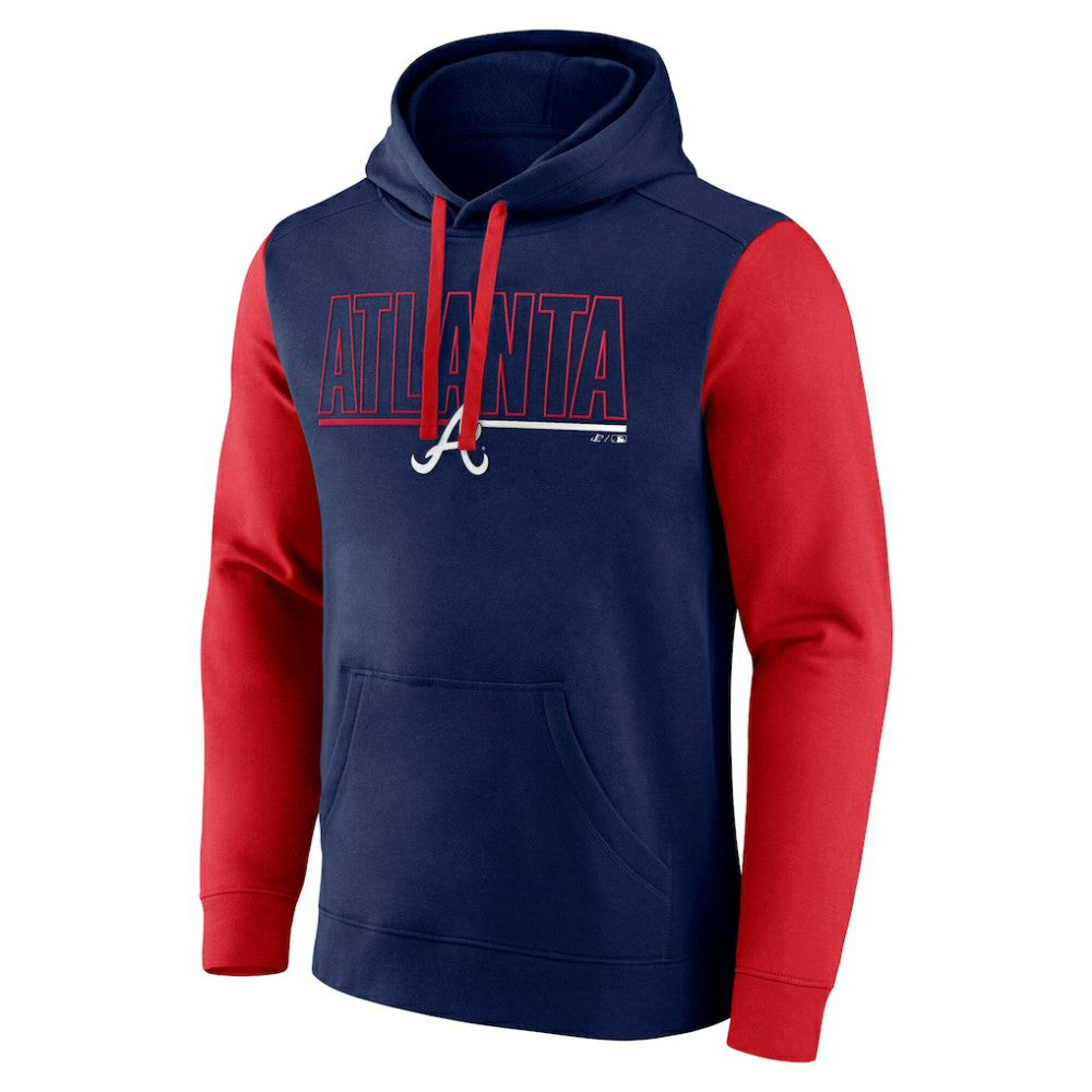 Atlanta Braves Fanatics Outline Fleece Pullover Hoodie | MLB For sale