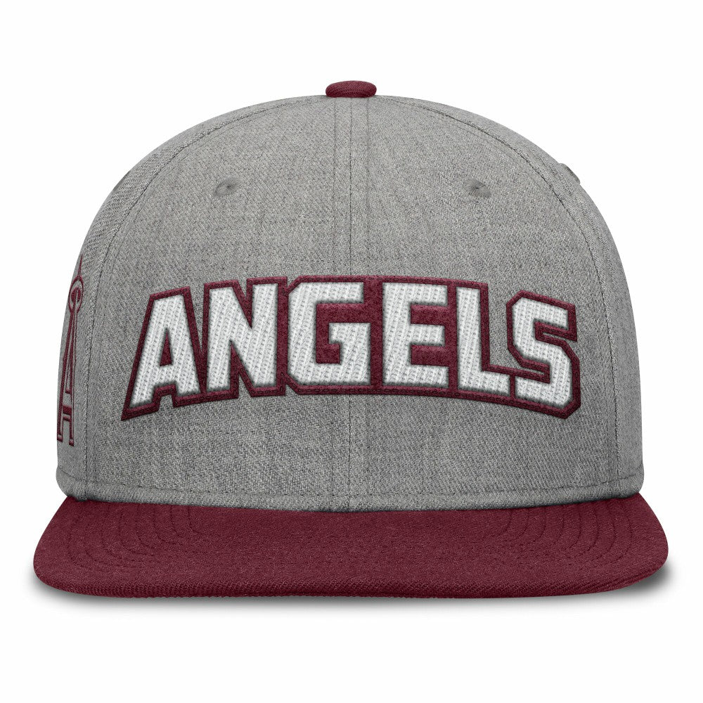 Los Angeles Angels Fanatics Elements Felt Chainstitch Snapback Hat | MLB New