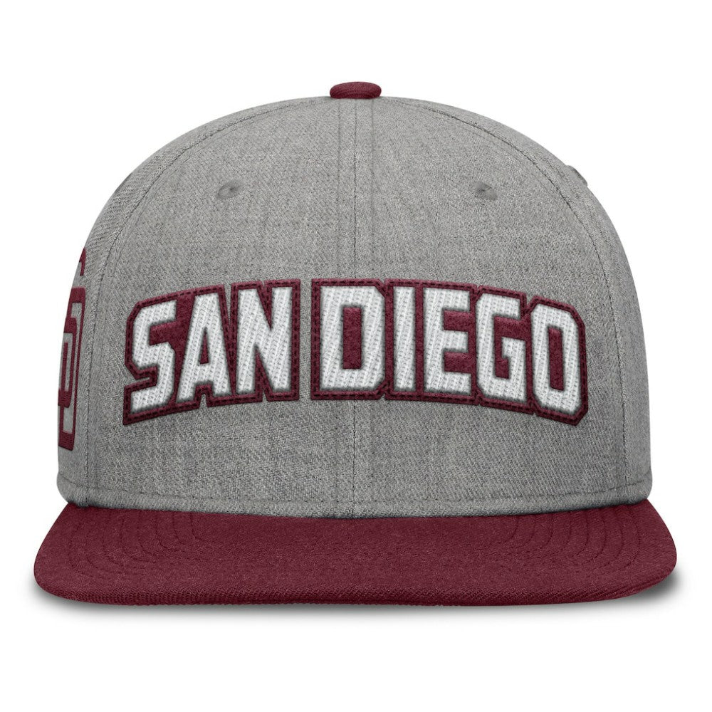 San Diego Padres Fanatics Elements Felt Chainstitch Snapback Hat | MLB Sale