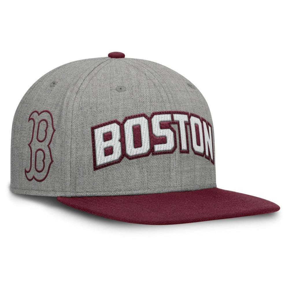 Boston Red Sox Fanatics Elements Felt Chainstitch Snapback Hat | MLB Shop