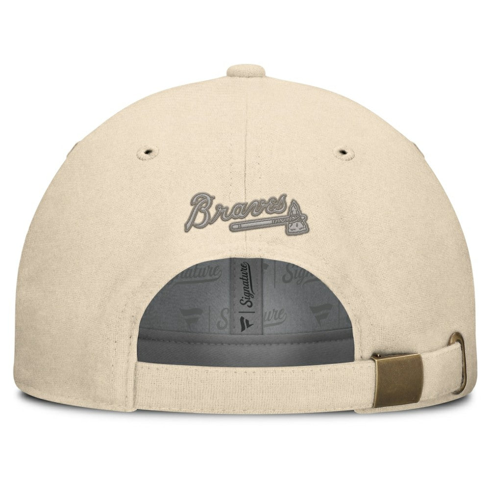Atlanta Braves Fanatics Front Office Leather Patch Adjustable Hat | MLB Discount
