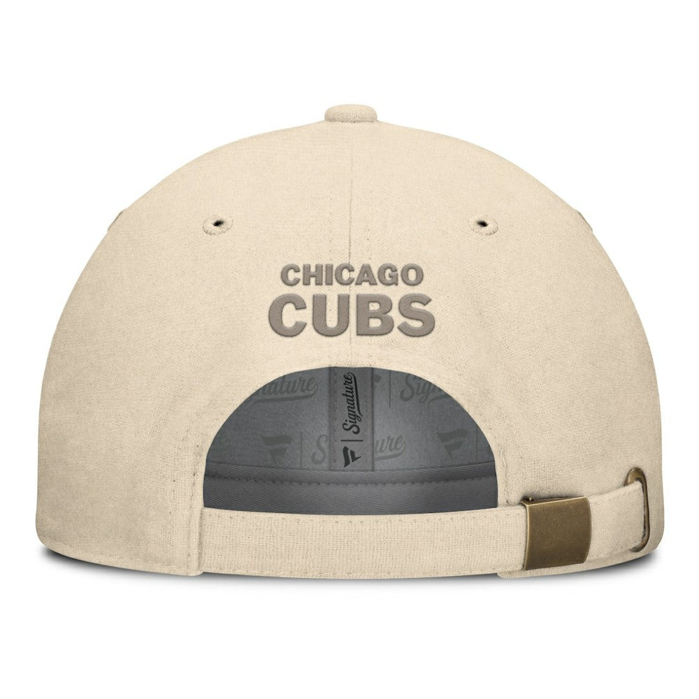 Chicago Cubs Fanatics Front Office Leather Patch Adjustable Hat | MLB For sale