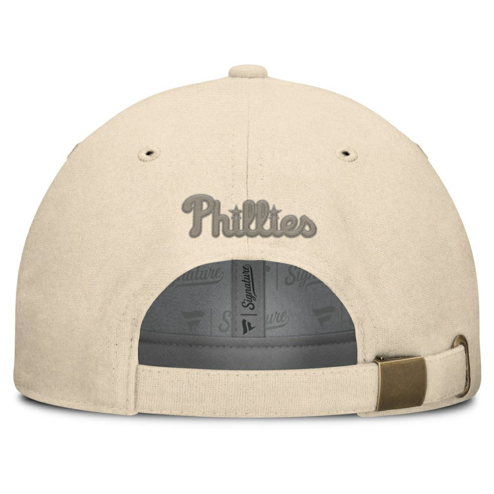 Philadelphia Phillies Fanatics Front Office Leather Patch Adjustable Hat | MLB On Sale