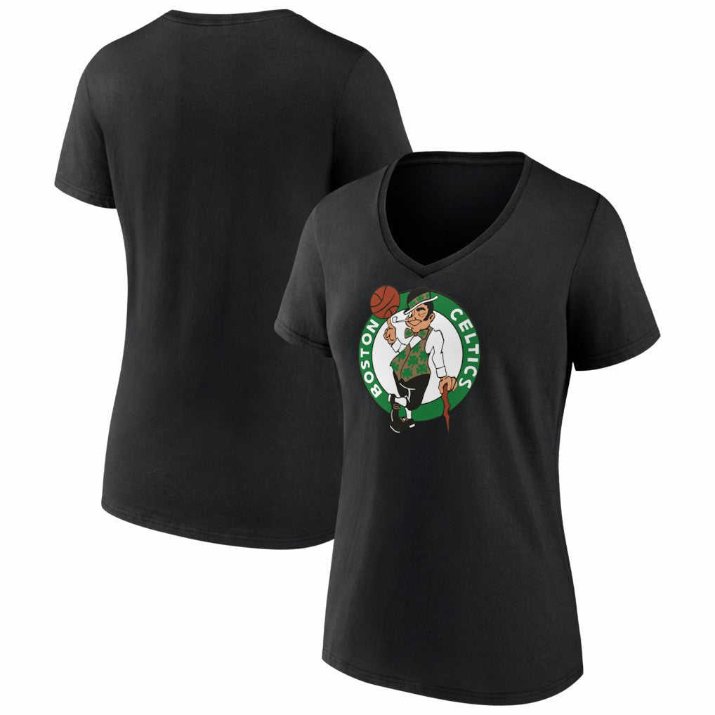 Boston Celtics Women's Primary Logo V-Neck T-Shirt Discount
