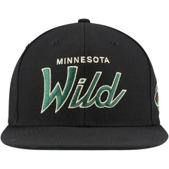 Minnesota Wild Mitchell & Ness Core Team Script 2.0 Snapback Hat Discount