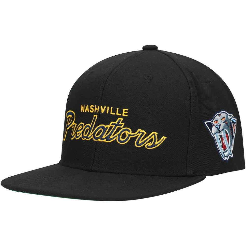 Nashville Predators Mitchell & Ness Core Team Script 2.0 Snapback Hat Sale