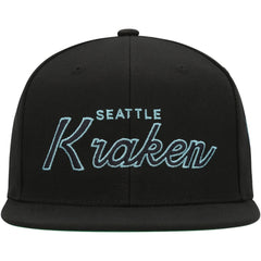 Seattle Kraken Mitchell & Ness Core Team Script 2.0 Snapback Hat Online