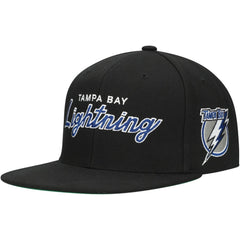 Tampa Bay Lightning Mitchell & Ness Core Team Script 2.0 Snapback Hat Outlet