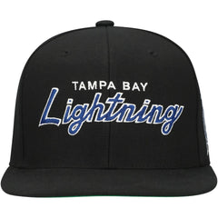 Tampa Bay Lightning Mitchell & Ness Core Team Script 2.0 Snapback Hat Outlet