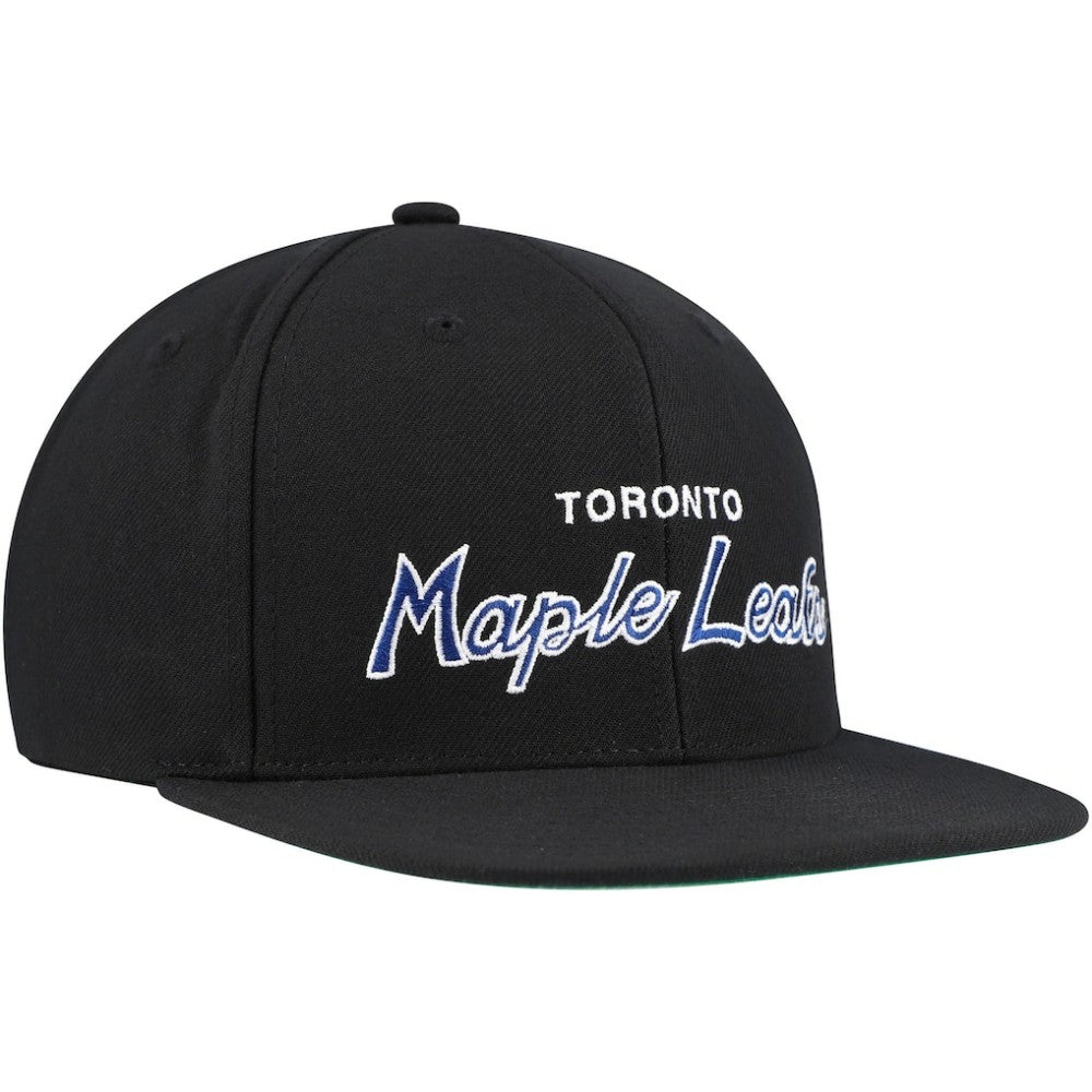 Toronto Maple Leafs Mitchell & Ness Core Team Script 2.0 Snapback Hat For Sale