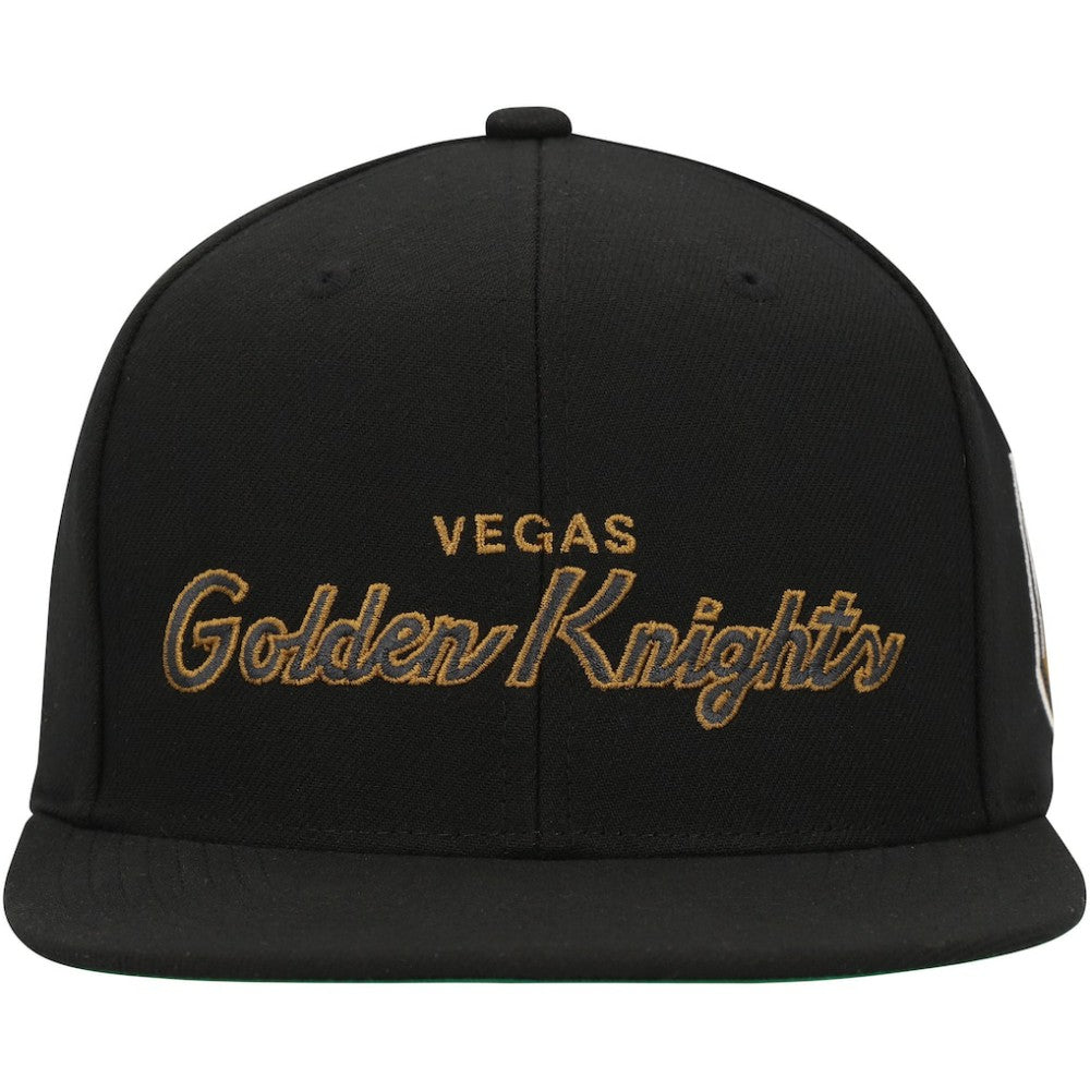Vegas Golden Knights Mitchell & Ness Core Team Script 2.0 Snapback Hat Discount