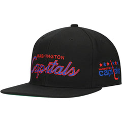 Washington Capitals Mitchell & Ness Core Team Script 2.0 Snapback Hat On Sale
