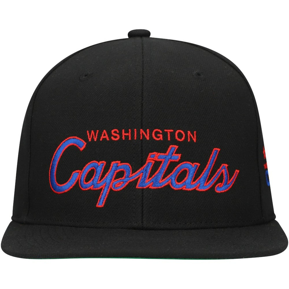Washington Capitals Mitchell & Ness Core Team Script 2.0 Snapback Hat On Sale